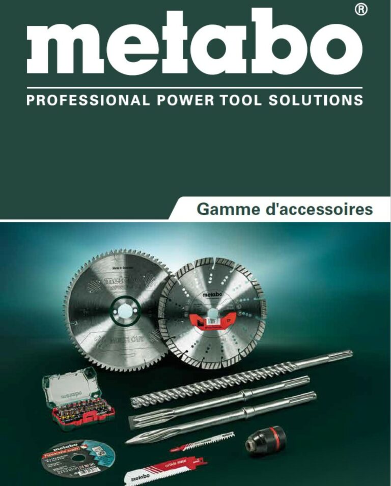 Metabo Gamme d'accessoires